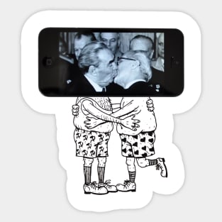 Brezhnev Kiss Sticker